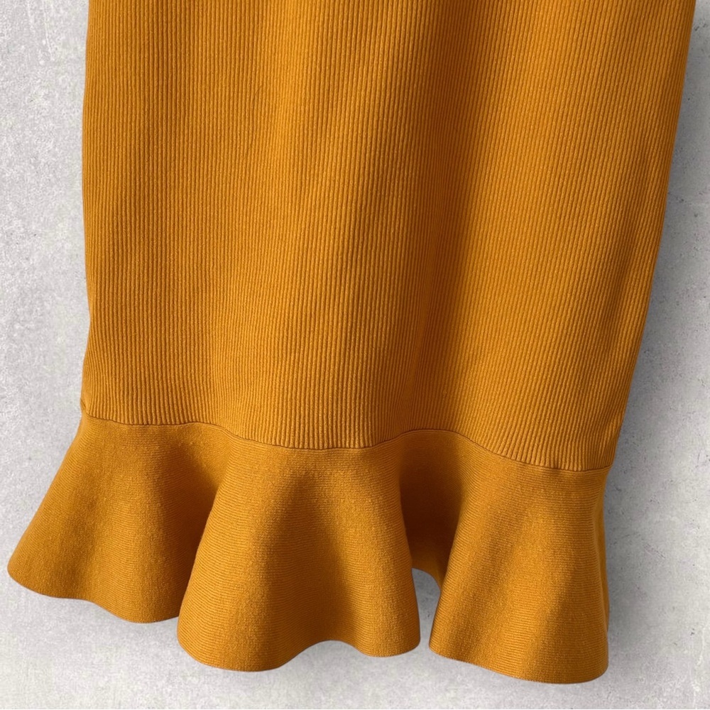 A.L.C. Yellow Tulum Mustard Yellow Ruffle Mini Dress Size S - Picture 10 of 14
